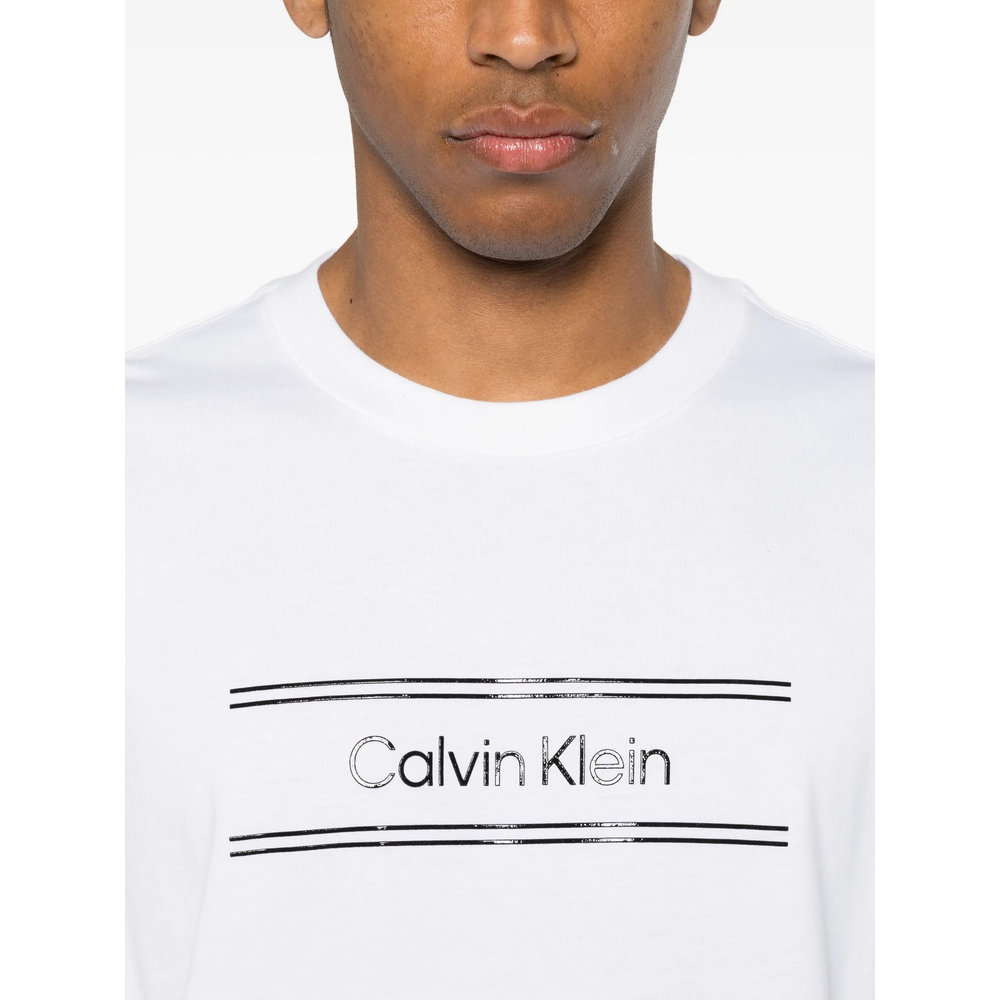 [CALVIN KLEIN] T-shirts Short Sleeve FW26 LV04LG813GYAF  BRWHI