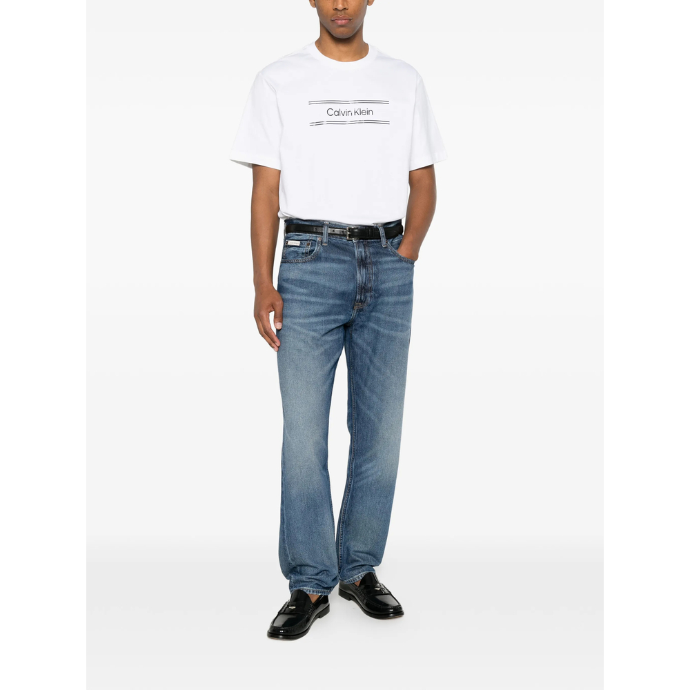 [CALVIN KLEIN] T-shirts Short Sleeve FW26 LV04LG813GYAF  BRWHI