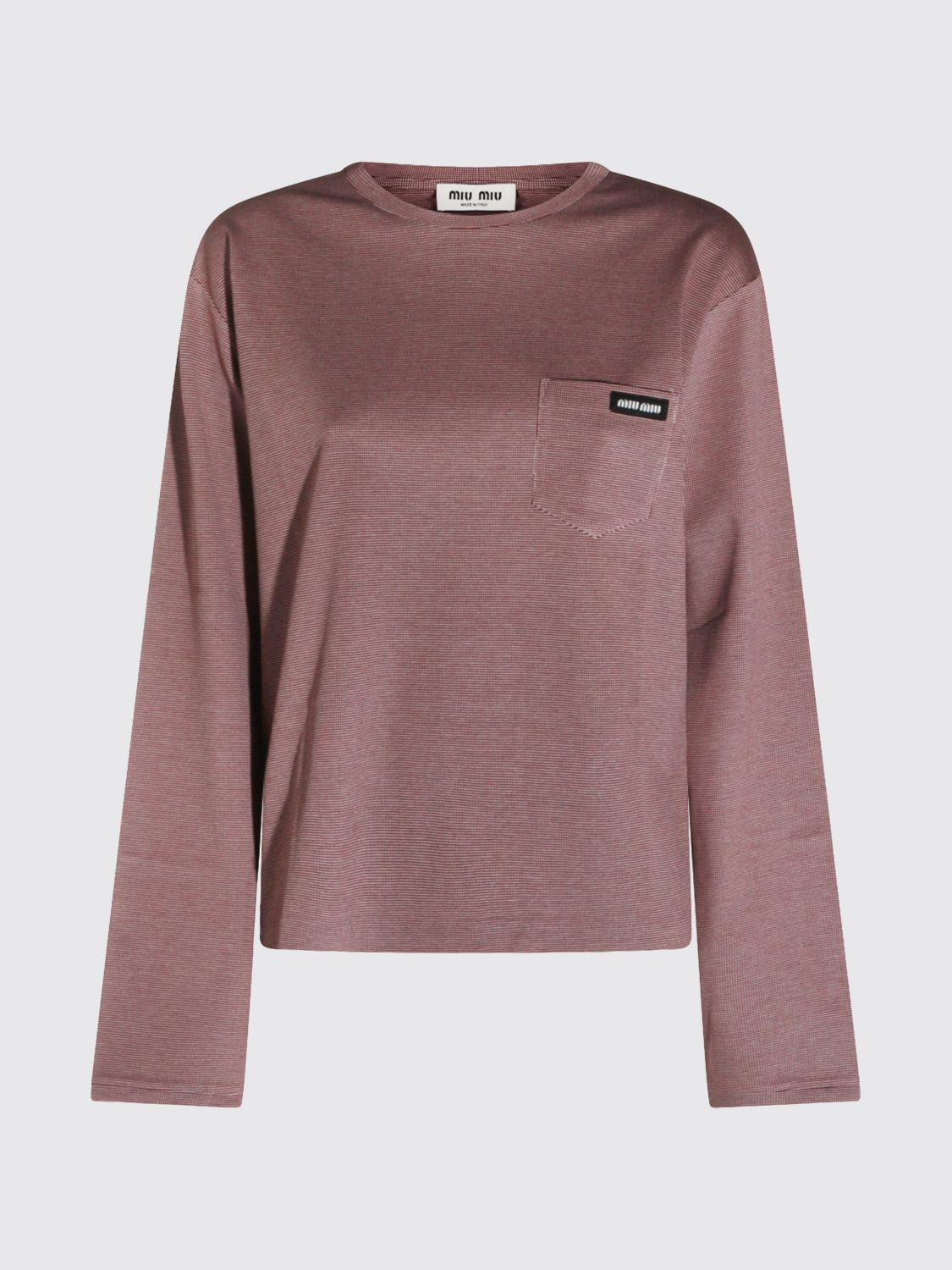 [Miu Miu] T-shirts Long Sleeve SS26 MJLA47SOOO19J4 F0X97