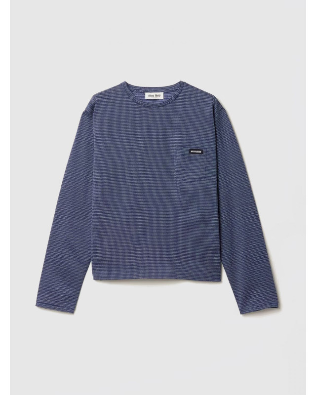 [Miu Miu] T-shirts Long Sleeve SS26 MJLA47SOOO19J4 F0X32