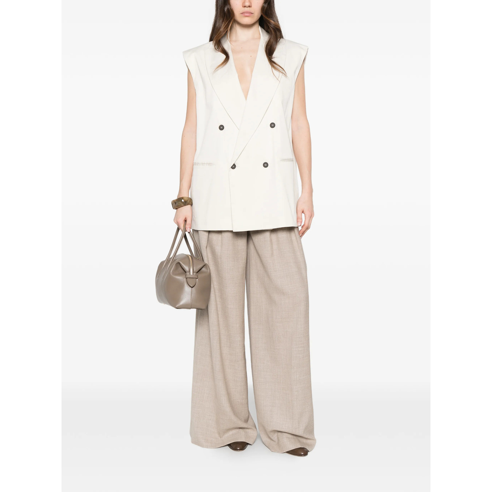 [Berwich] Trousers SS26 IP184U NINA PLEAT BEIGE