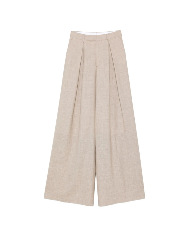 [Berwich] Trousers SS26 IP184U NINA PLEAT BEIGE