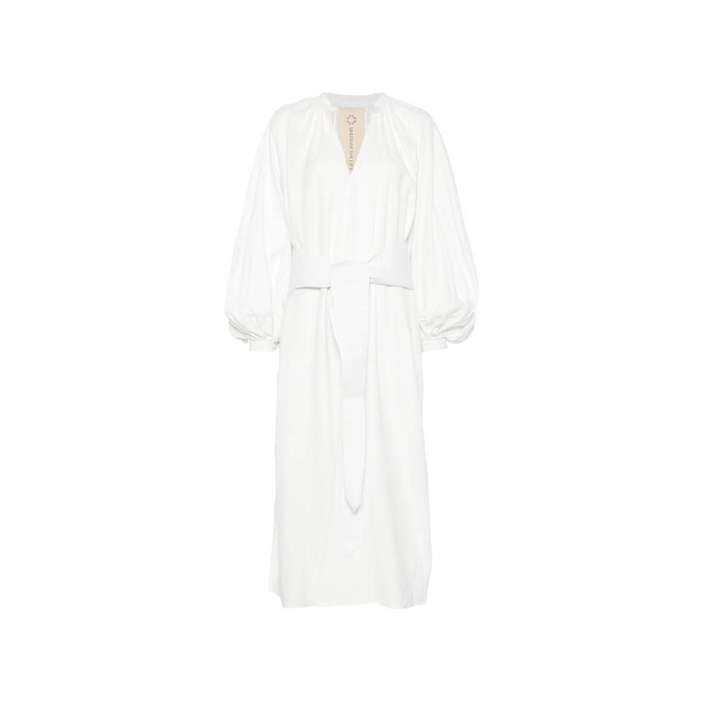 [MARRAKSHI LIFE] Long sleeve dress SS26 HS25-002  WHITE
