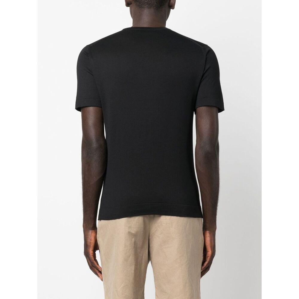 [JOHN SMEDLEY] T-shirts Short Sleeve SS26 LORCA  BLACK