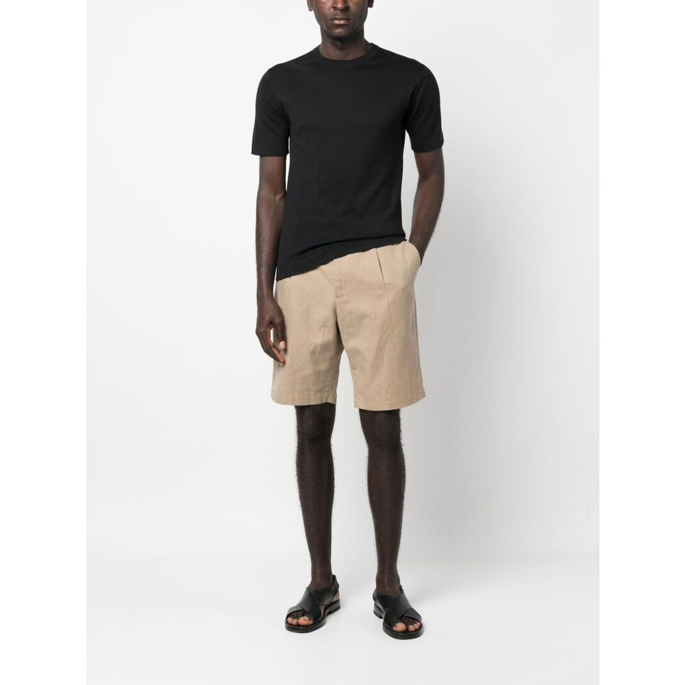 [JOHN SMEDLEY] T-shirts Short Sleeve SS26 LORCA  BLACK
