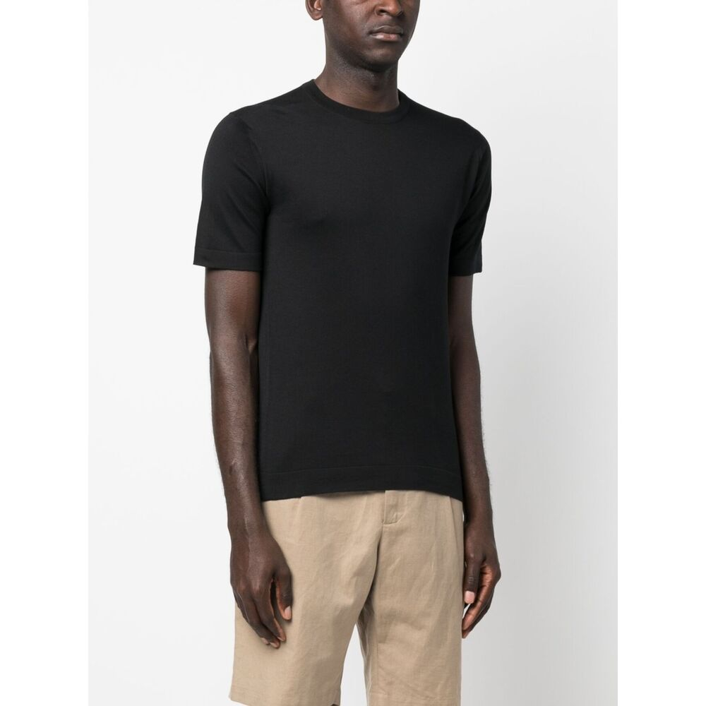 [JOHN SMEDLEY] T-shirts Short Sleeve SS26 LORCA  BLACK