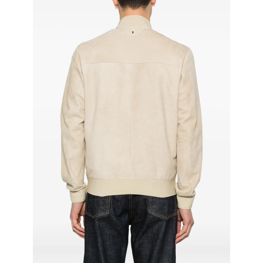 [Santoro] Leather Jacket SS26 50685-U  STONE
