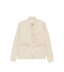 [Santoro] Leather Jacket SS26 50685-U  STONE