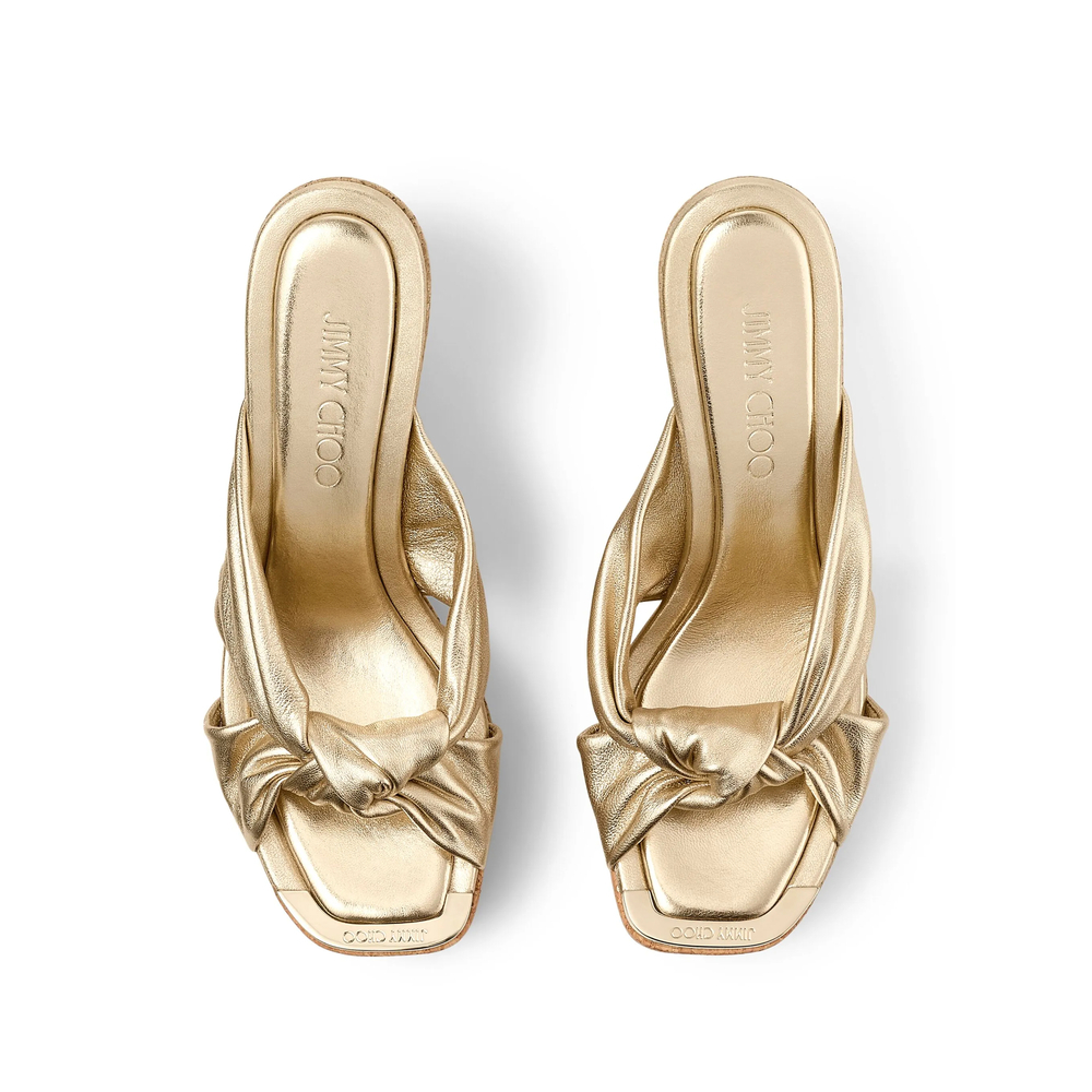 [Jimmy Choo] Sandals SS26 AVENUE WEDGE 110 MNA GOLD