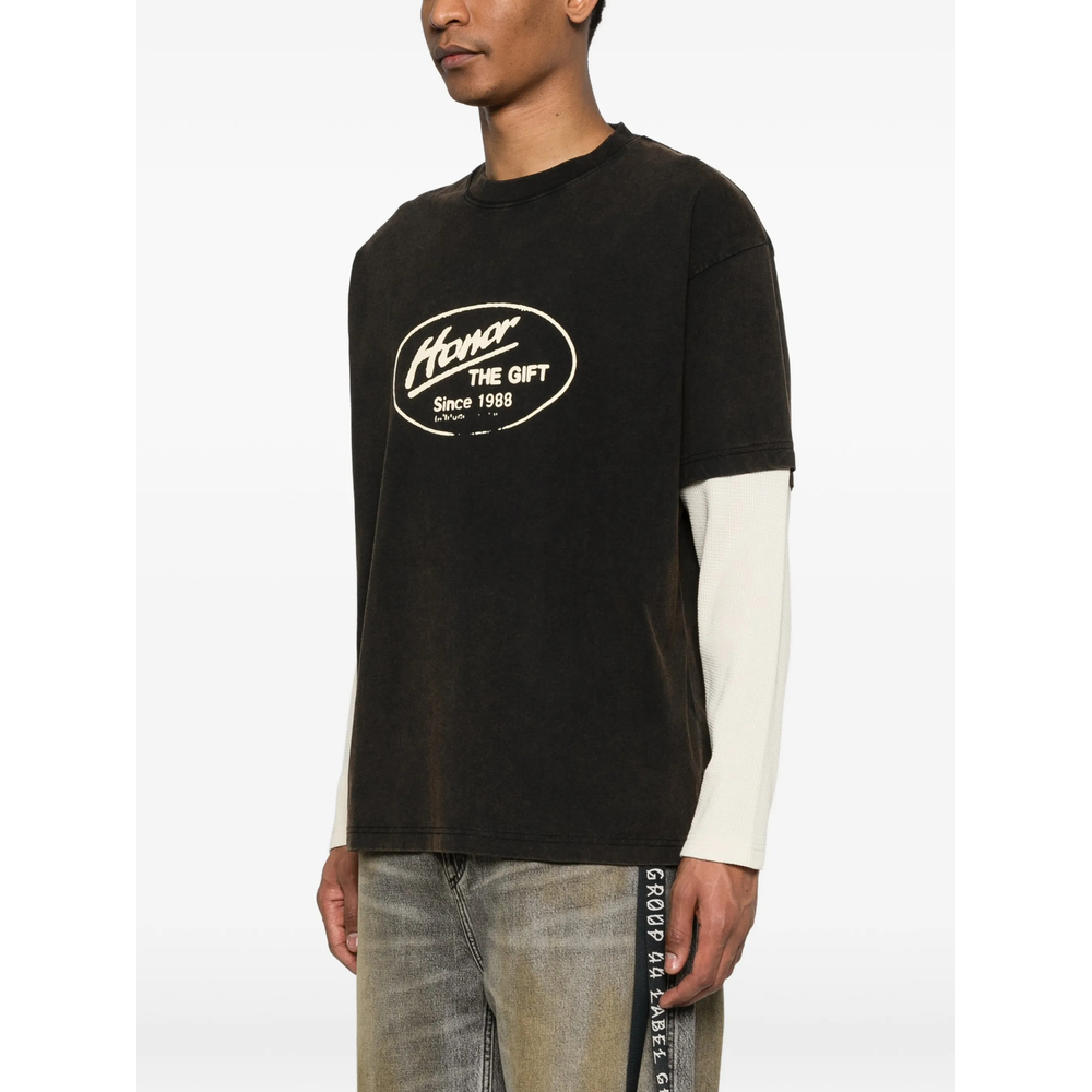 [Honor The Gift] T-shirts Long Sleeve SS26 HTG260198  BLACK