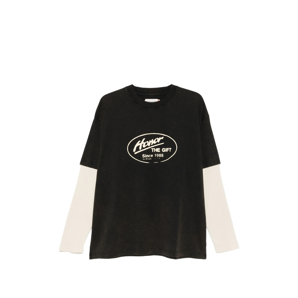 [Honor The Gift] T-shirts Long Sleeve SS26 HTG260198  BLACK