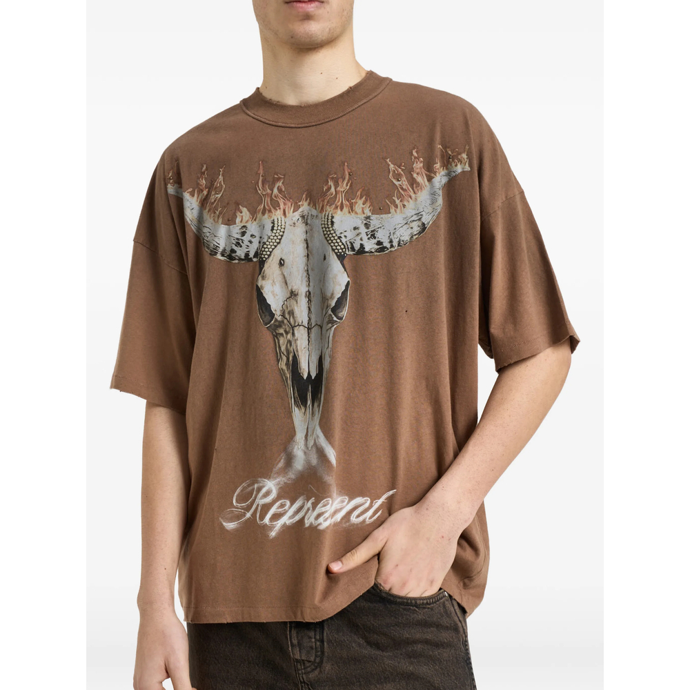 [Represent] T-shirts Short Sleeve SS26 MLM100592-16  BROWN