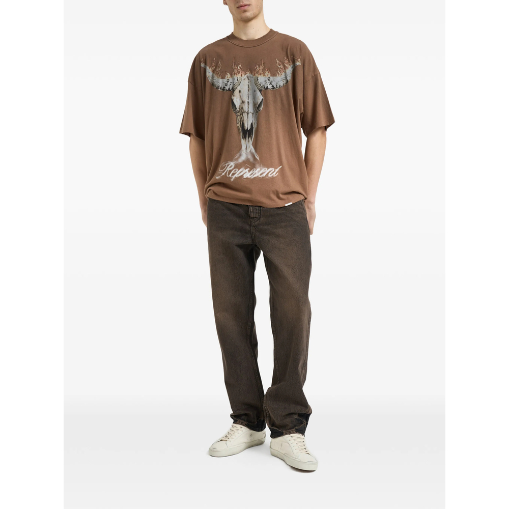 [Represent] T-shirts Short Sleeve SS26 MLM100592-16  BROWN