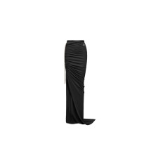 [Moncler X Rick Owens] Long skirt SS26 MU01F8H02 89AHD 999