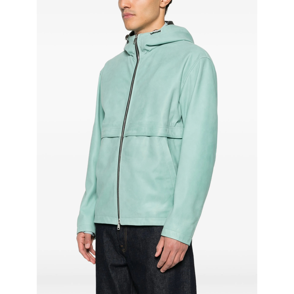 [TAGLIATORE] Leather Jacket SS26 CHE26-01 KAYV ACQUA
