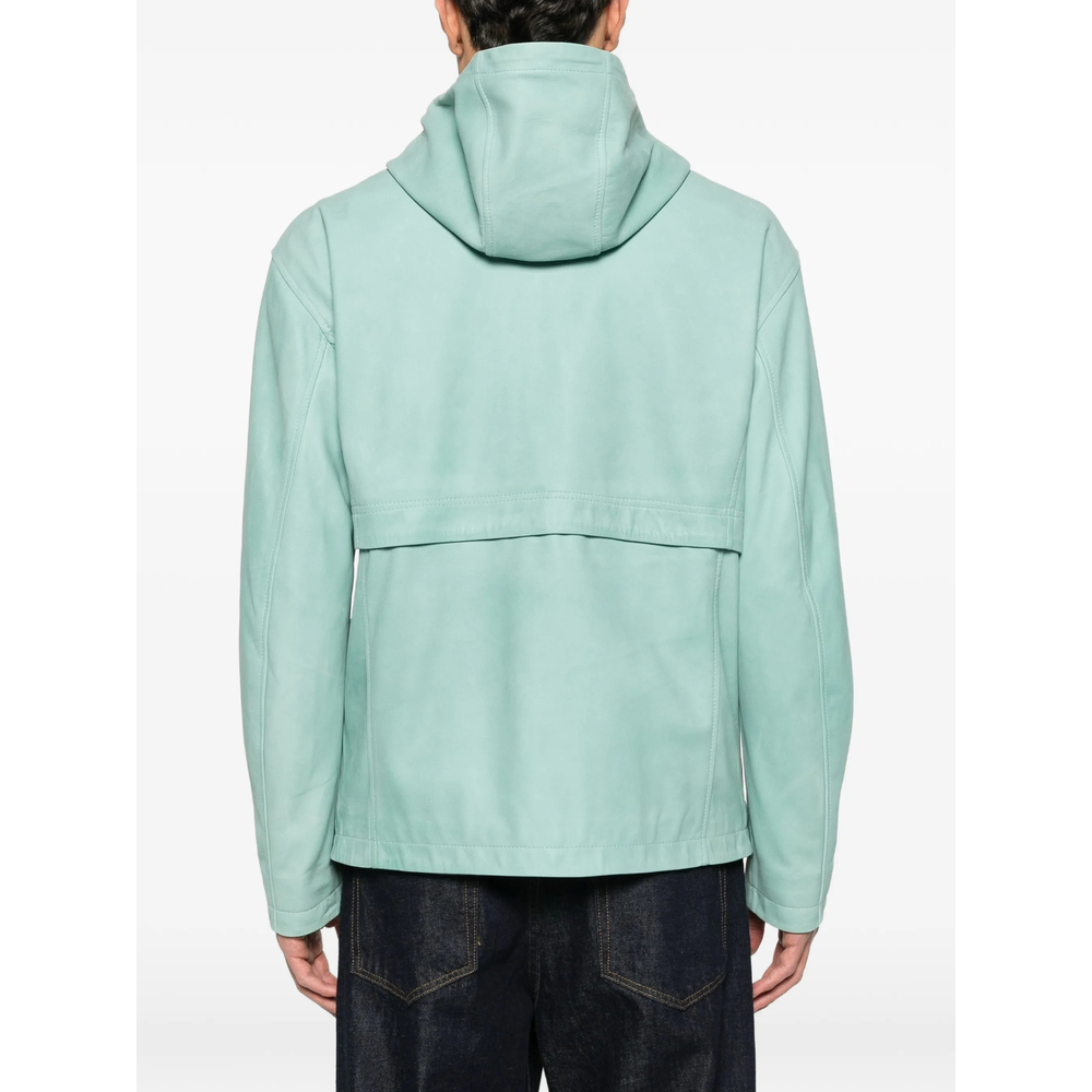 [TAGLIATORE] Leather Jacket SS26 CHE26-01 KAYV ACQUA