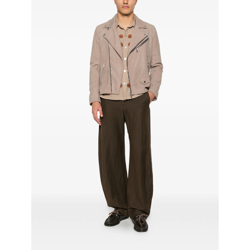 [TAGLIATORE] Leather Jacket SS26 CHE26-01 FRANKLIN TAUPE