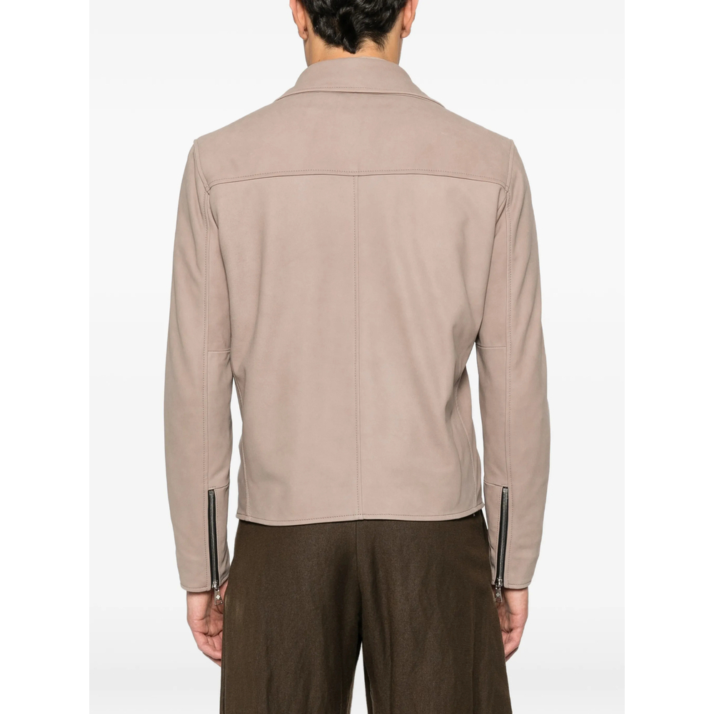 [TAGLIATORE] Leather Jacket SS26 CHE26-01 FRANKLIN TAUPE