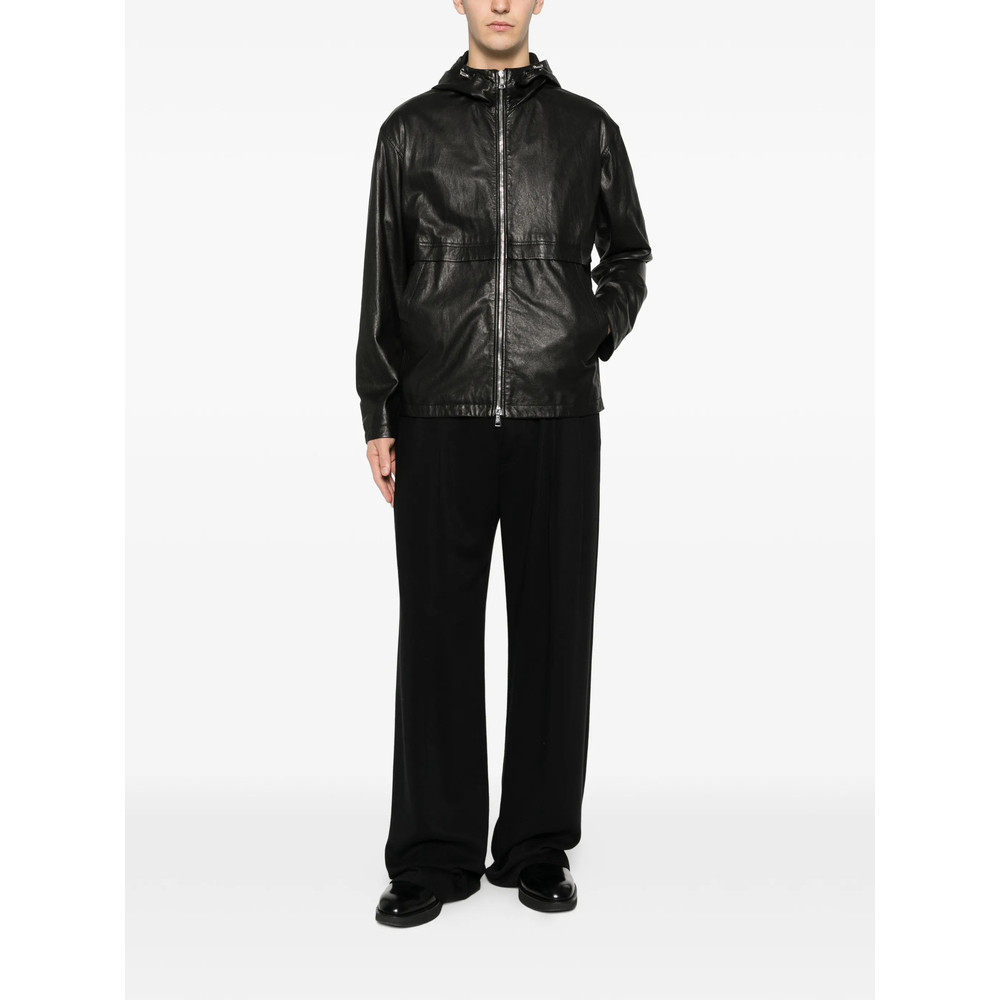 [TAGLIATORE] Leather Jacket SS26 CHE26-04 KAYV NERO