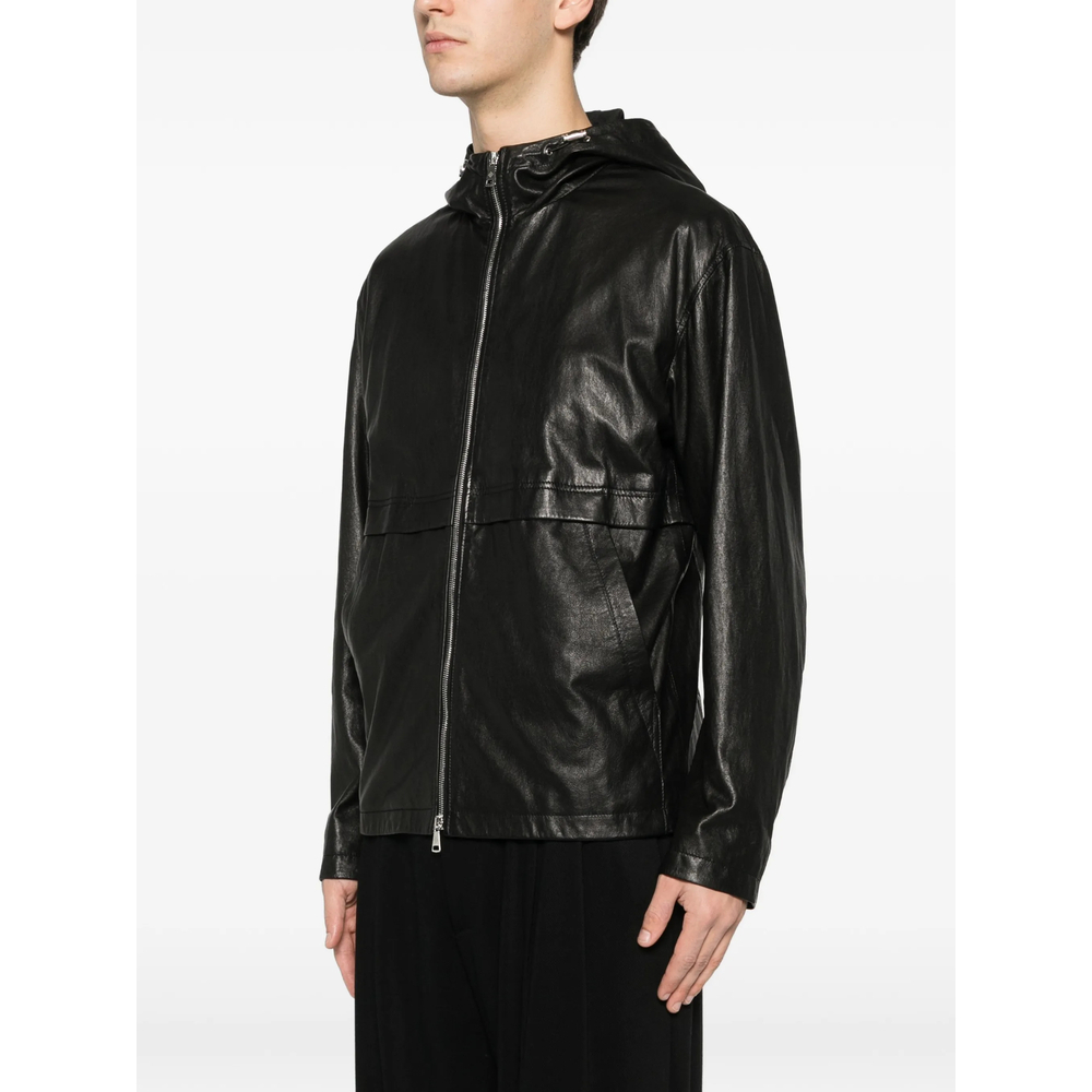 [TAGLIATORE] Leather Jacket SS26 CHE26-04 KAYV NERO