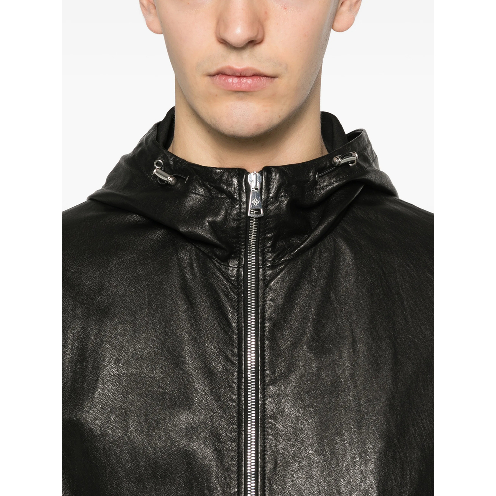 [TAGLIATORE] Leather Jacket SS26 CHE26-04 KAYV NERO