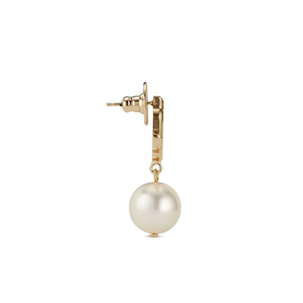 [Jimmy Choo] Earring FW26 JC PEARL EARRI DXQ GOLWH