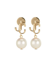 [Jimmy Choo] Earring FW26 JC PEARL EARRI DXQ GOLWH