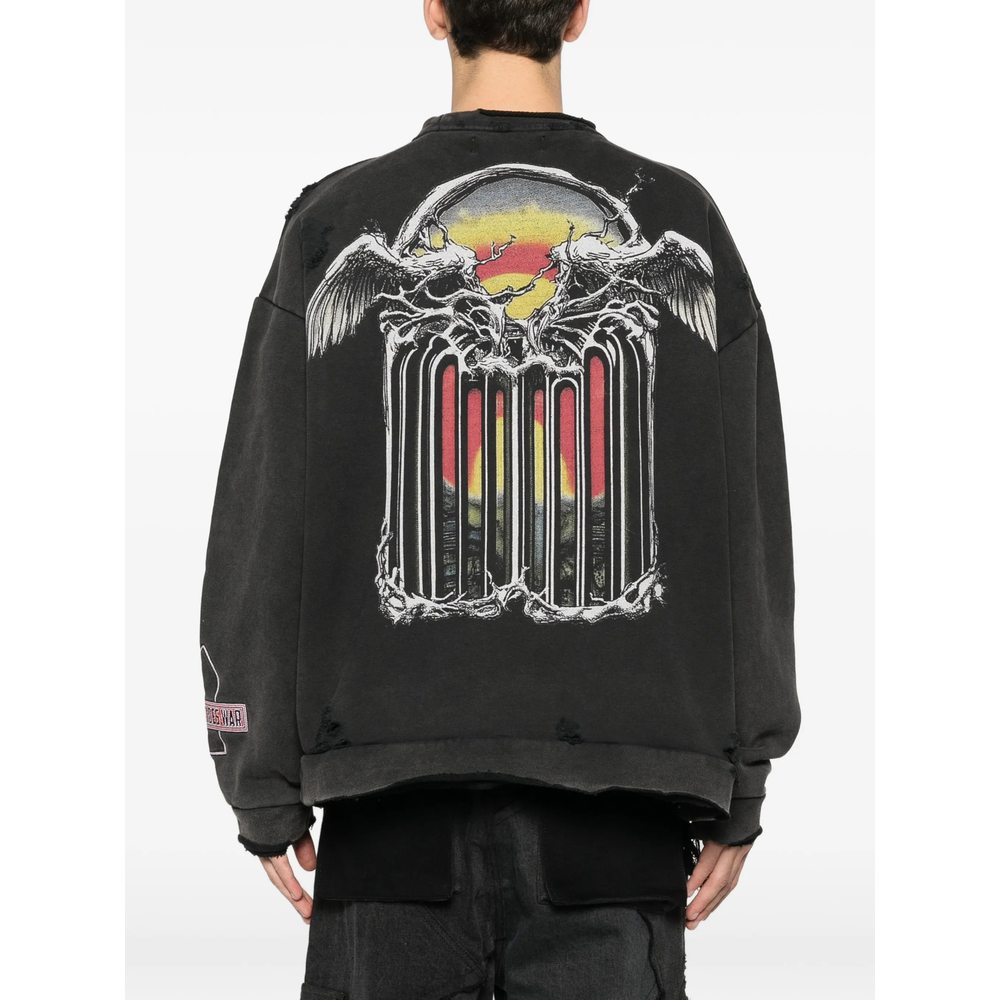 [Who Decides War] Sweatshirt FW25 MOON PULLOVER  COAL