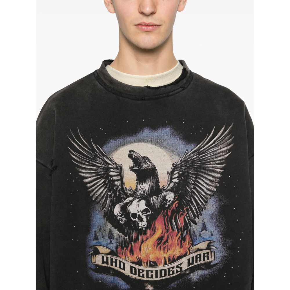 [Who Decides War] Sweatshirt FW25 MOON PULLOVER  COAL