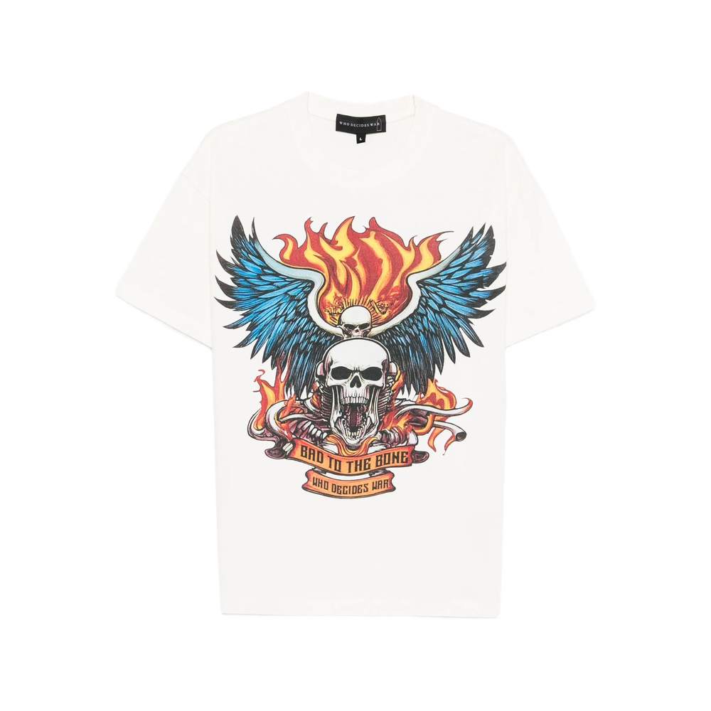 [Who Decides War] T-shirts Short Sleeve FW25 BAD TO BONE  CLOUD