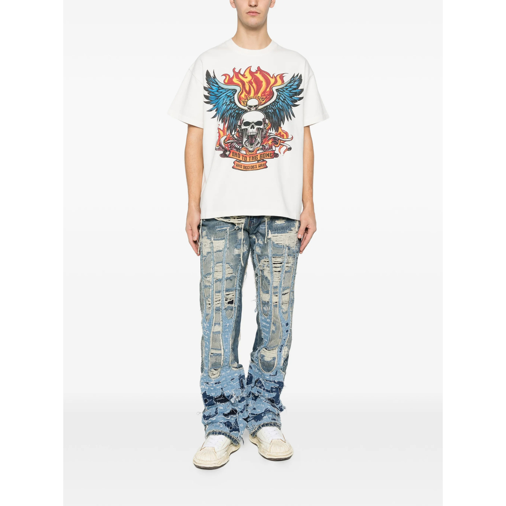 [Who Decides War] T-shirts Short Sleeve FW25 BAD TO BONE  CLOUD
