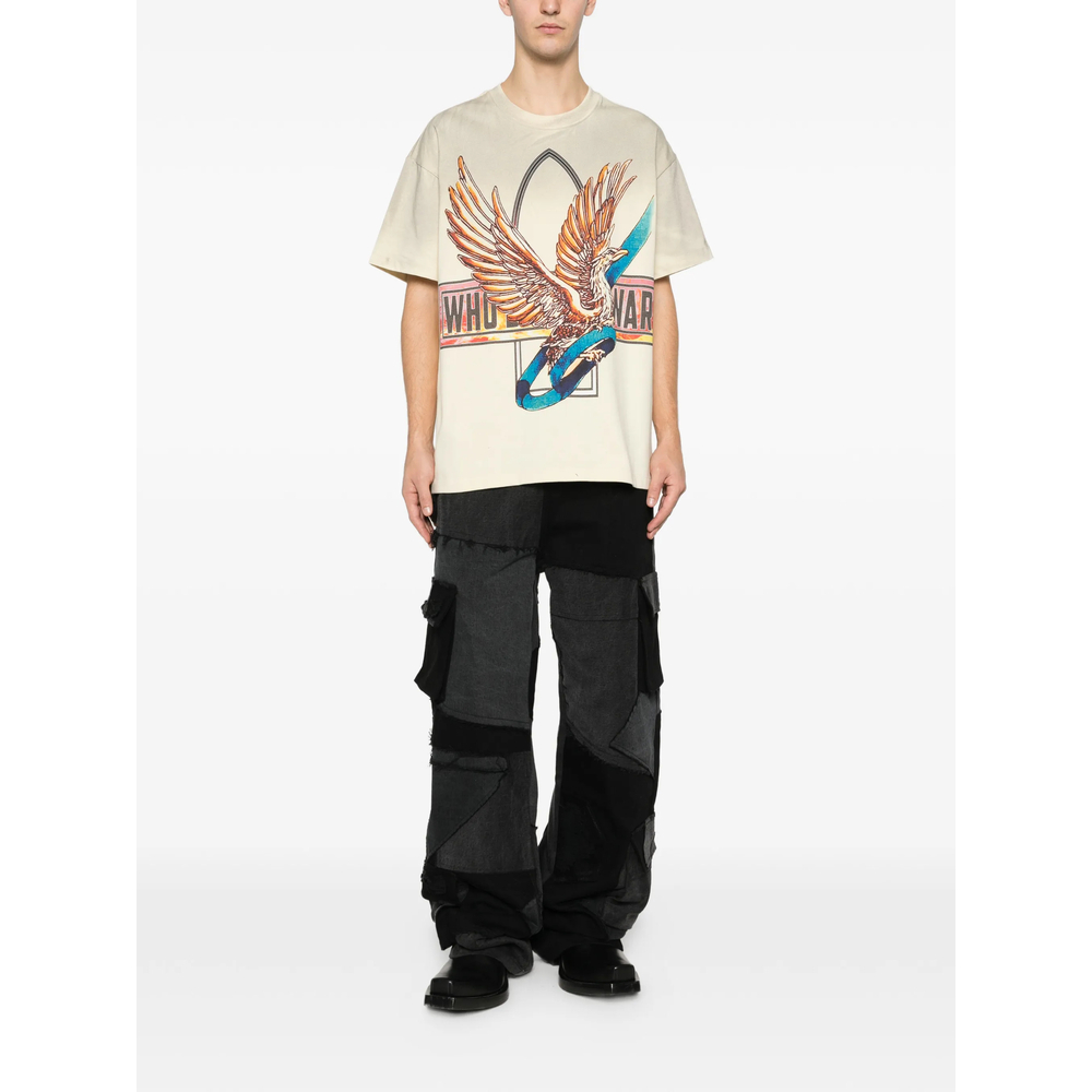 [Who Decides War] T-shirts Short Sleeve FW25 RIBBON TOUR JE  IVORY