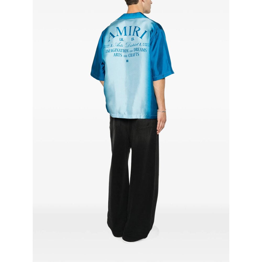 [Amiri] Shirts Short Sleeve FW26 AMTOSH1205  SAPPH