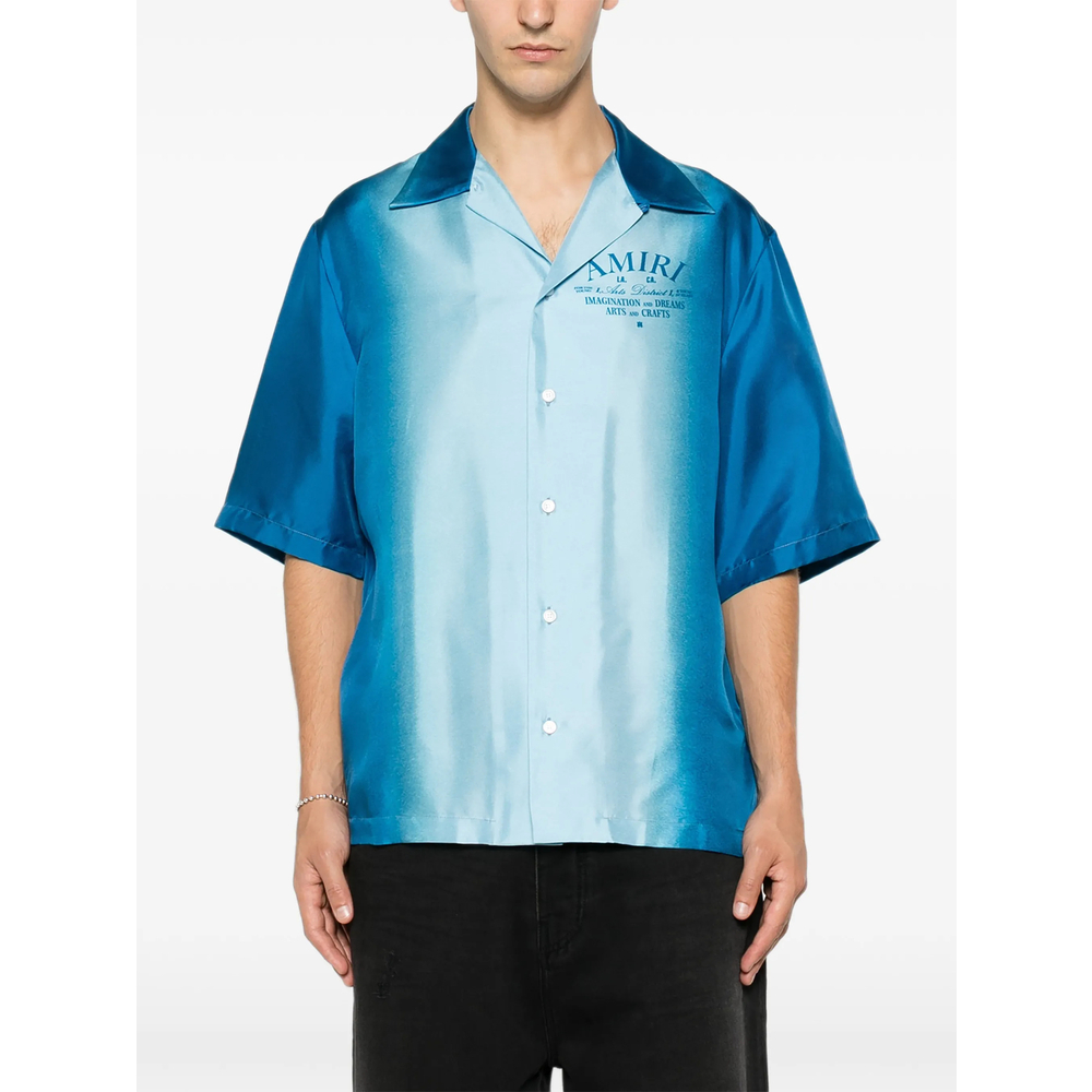 [Amiri] Shirts Short Sleeve FW26 AMTOSH1205  SAPPH