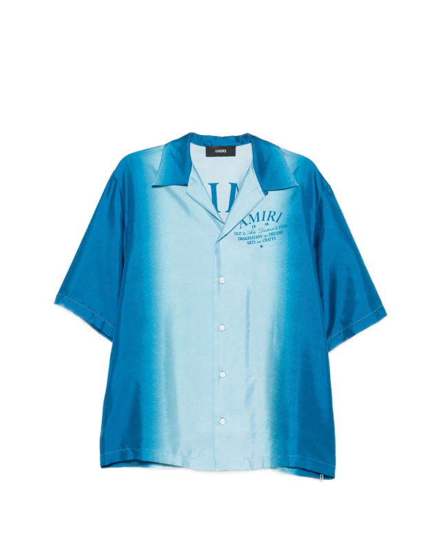 [Amiri] Shirts Short Sleeve FW26 AMTOSH1205  SAPPH