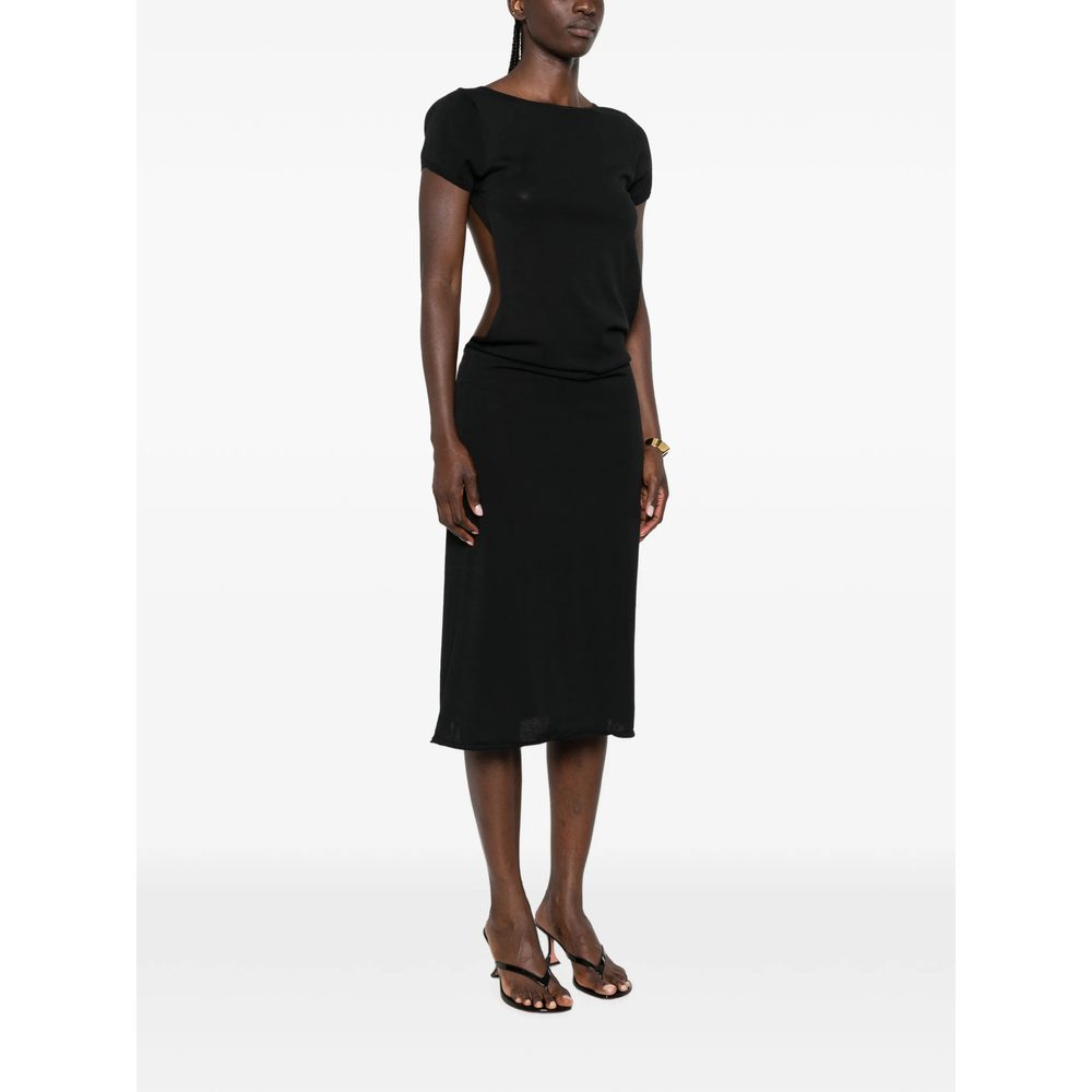 [Frankies Bikinis] Sleeveless dress FW26 20332KN  BLACK