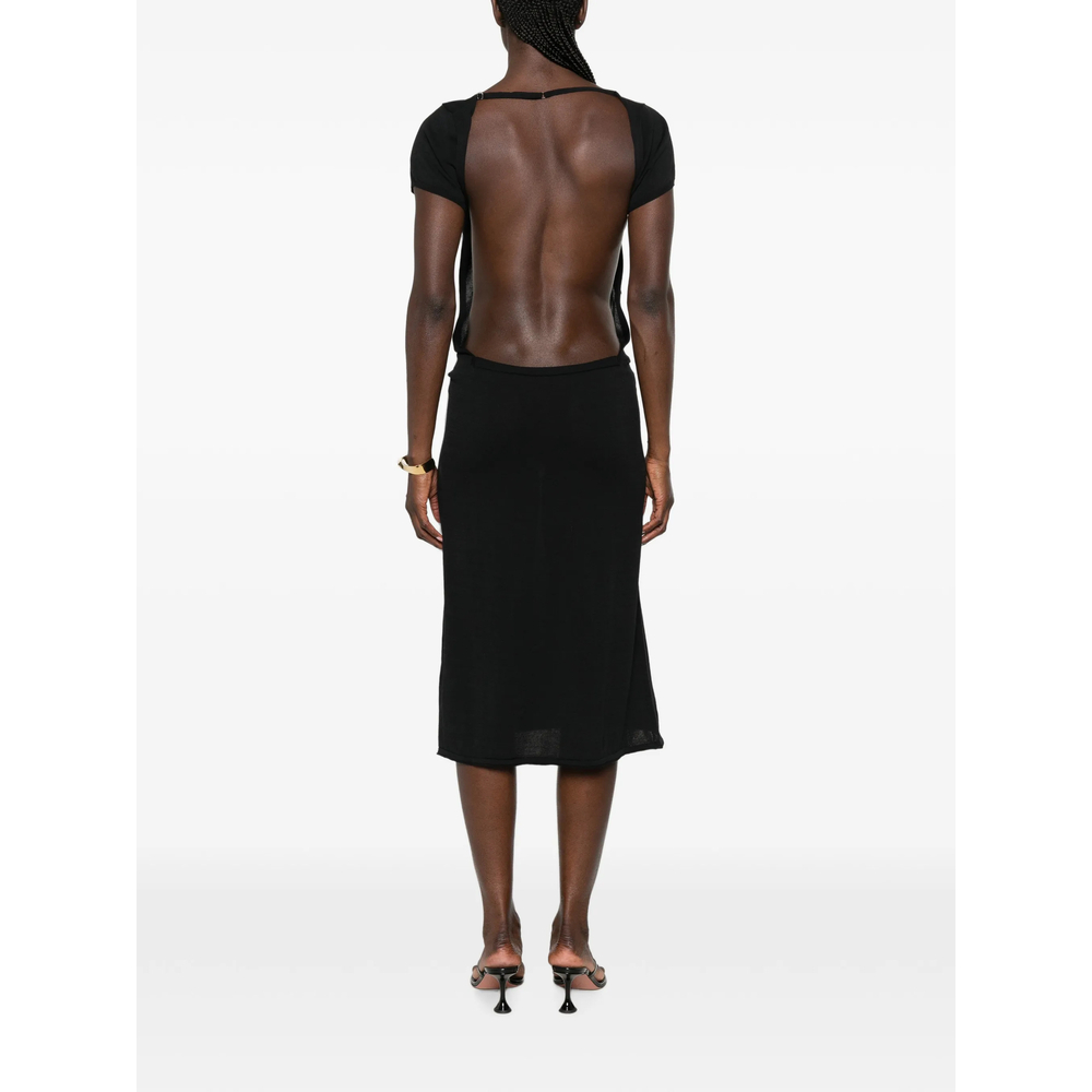 [Frankies Bikinis] Sleeveless dress FW26 20332KN  BLACK