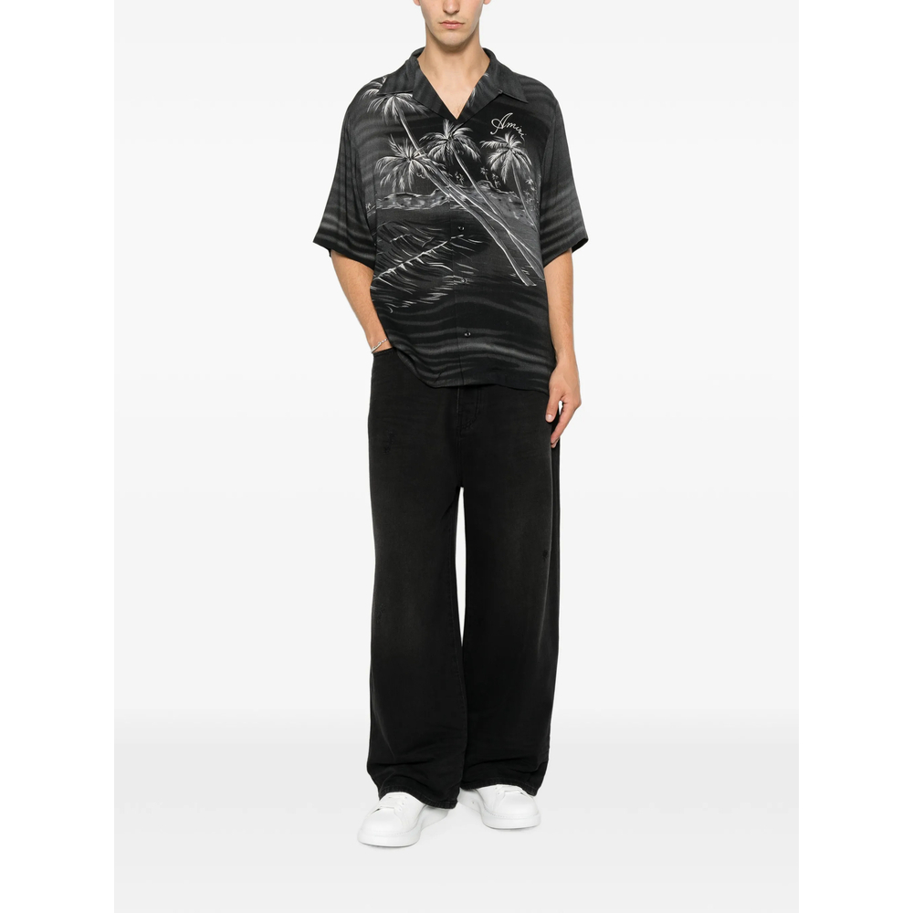 [Amiri] Shirts Short Sleeve FW26 AMTOSH1166  BLACK