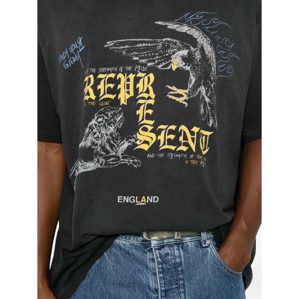 [Represent] T-shirts Short Sleeve FW26 MLM101188-02  BLACK