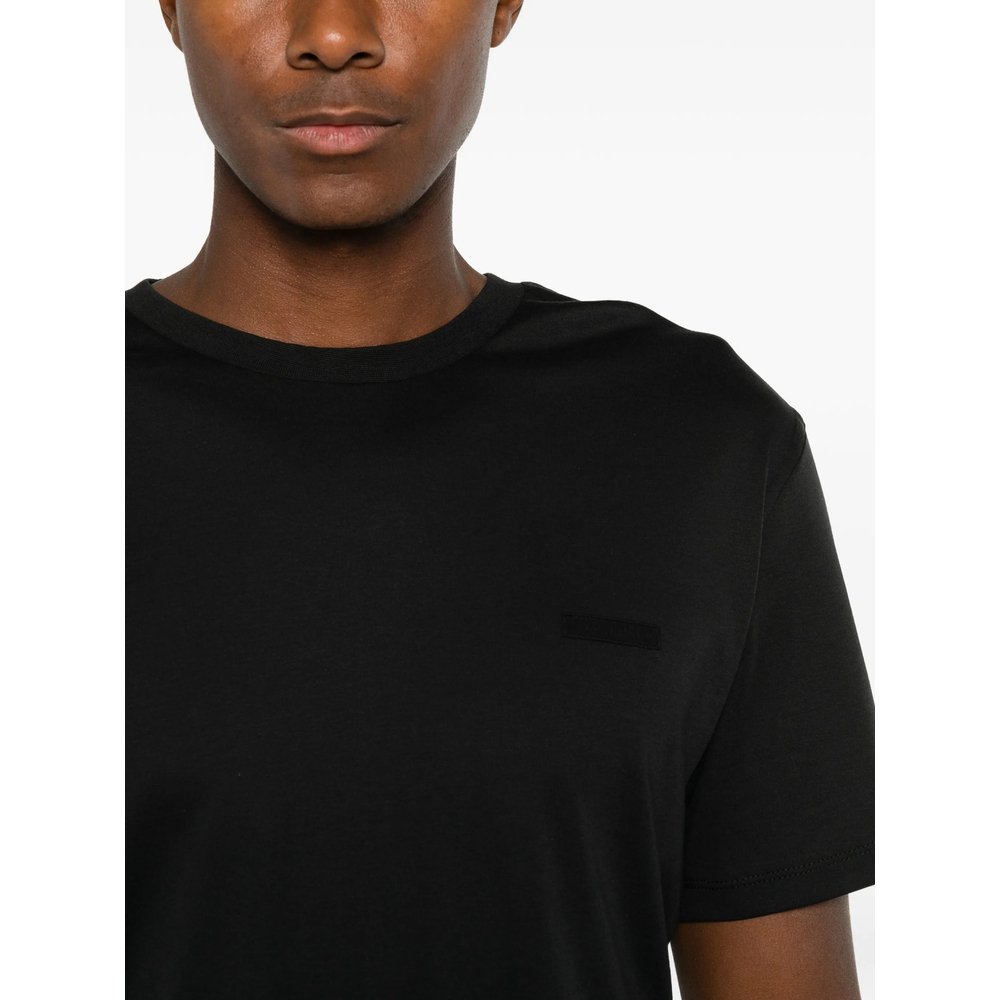 [CALVIN KLEIN] T-shirts Short Sleeve FW26 LV04LG222GUB1  BLACK