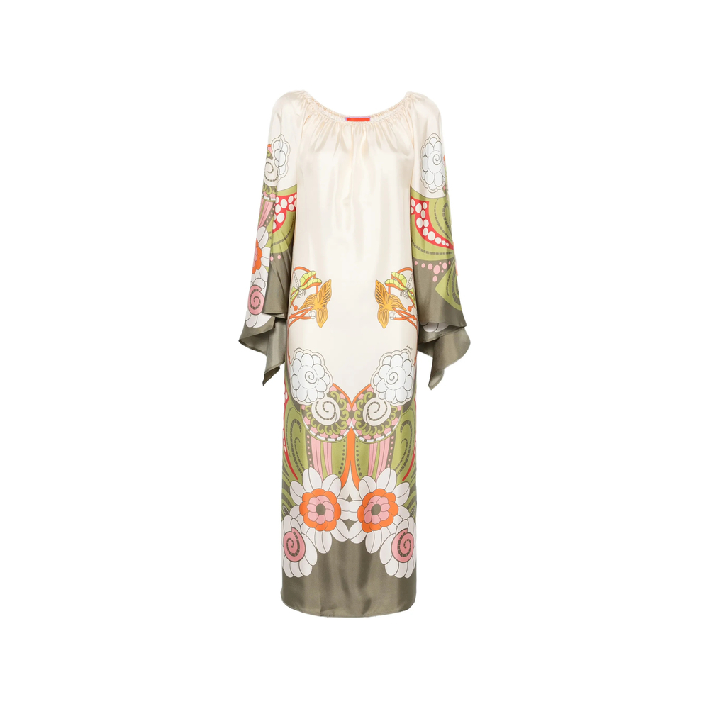 [La Double J] Long sleeve dress FW26 DRE1020 SIL029AMB0 WH04