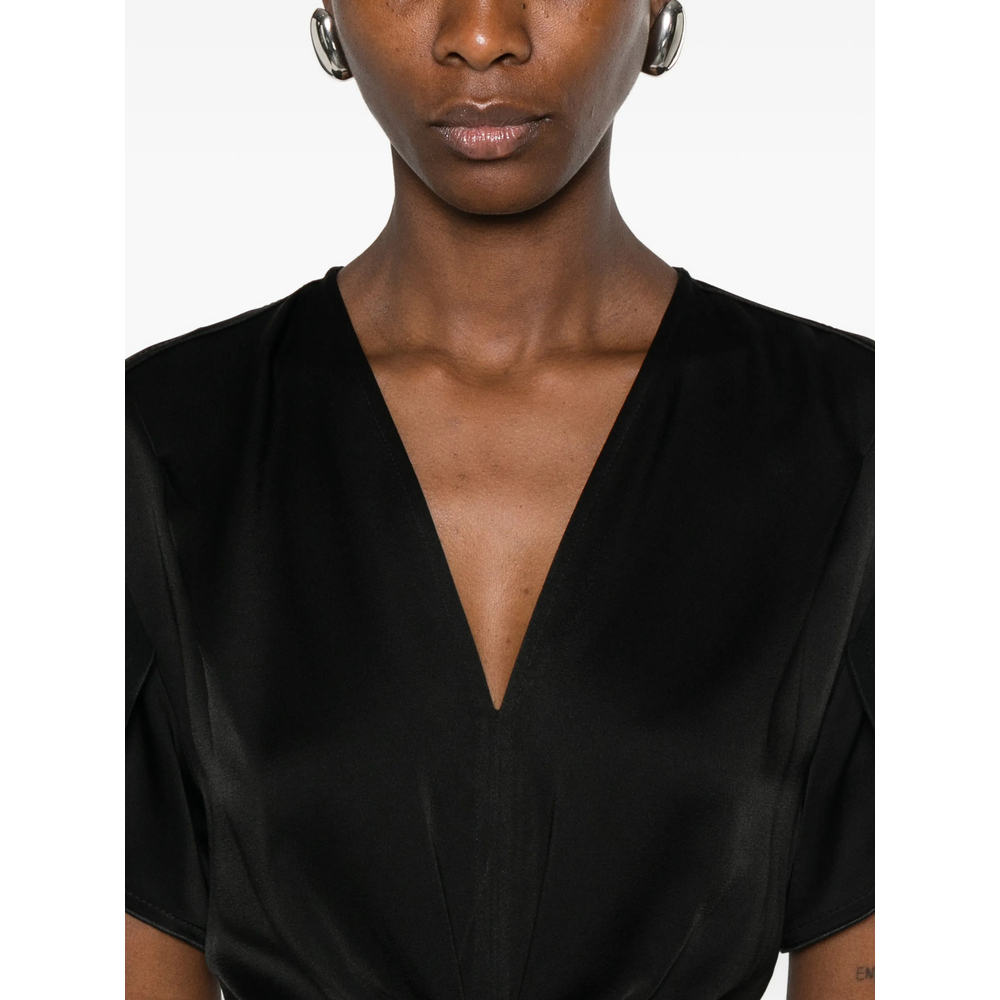 [VICTORIA BECKHAM] Short sleeve dress FW26 1226WDR005195D  BLACK