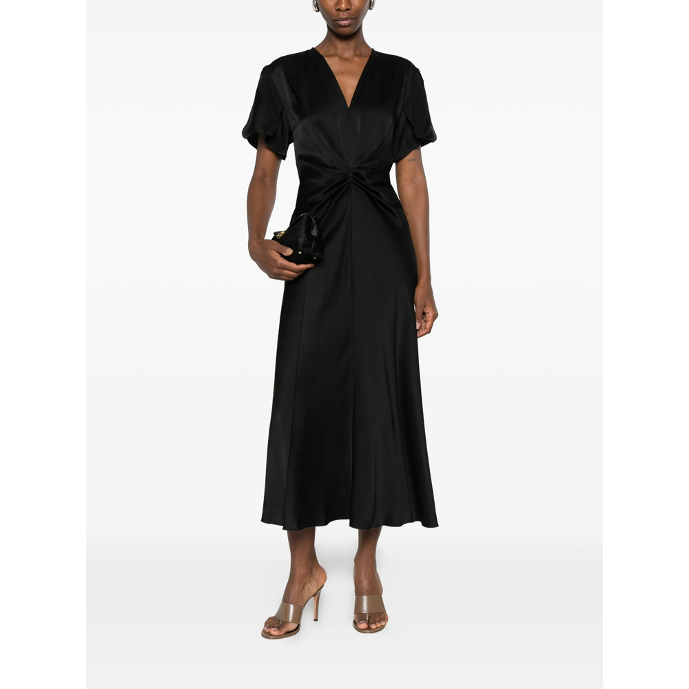 [VICTORIA BECKHAM] Short sleeve dress FW26 1226WDR005195D  BLACK