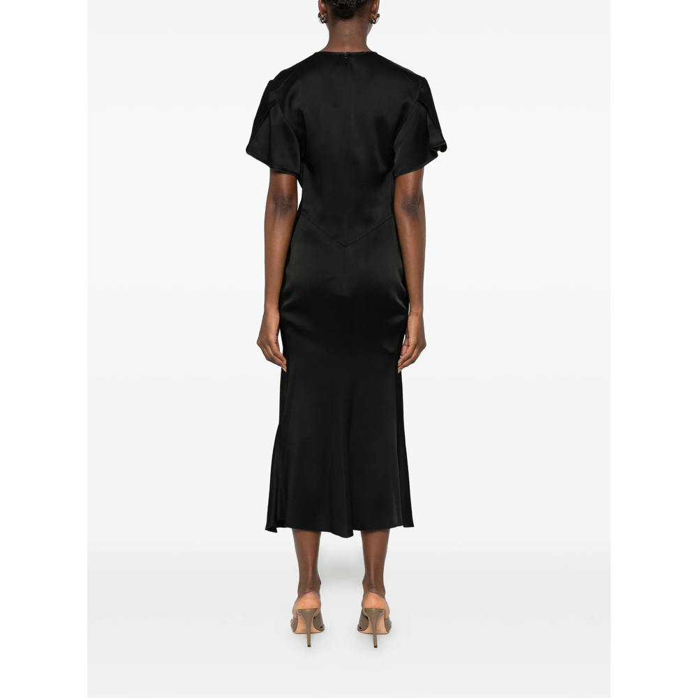 [VICTORIA BECKHAM] Short sleeve dress FW26 1226WDR005195D  BLACK
