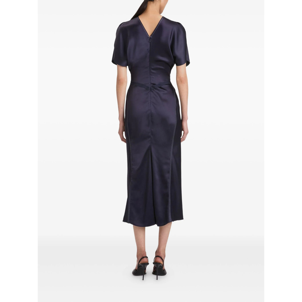 [VICTORIA BECKHAM] Short sleeve dress FW26 1325WDR005227D  MIDNI