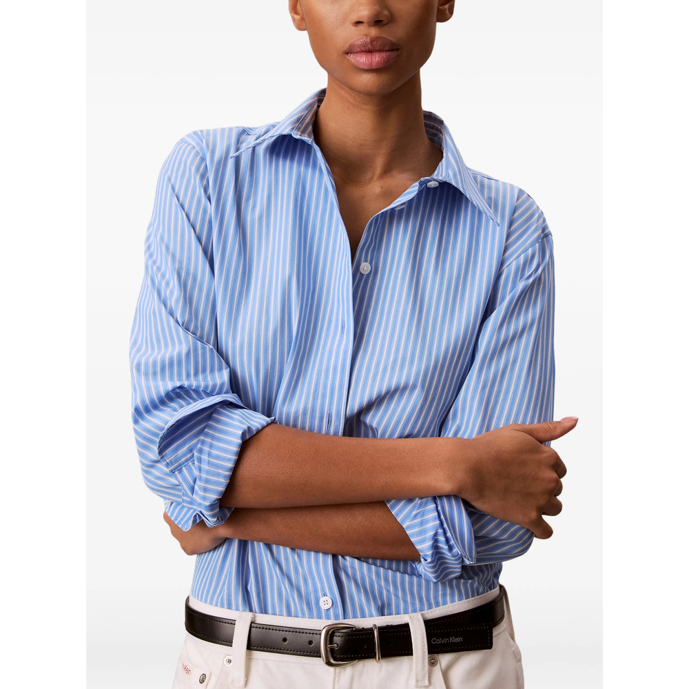 [CALVIN KLEIN] Shirts Long Sleeve FW26 LV044F137GCG1  ANGEL