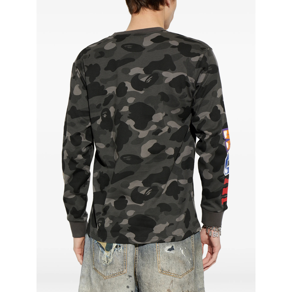[A BATHING APE] T-shirts Long Sleeve SS26 001LTM301006M  BLACK