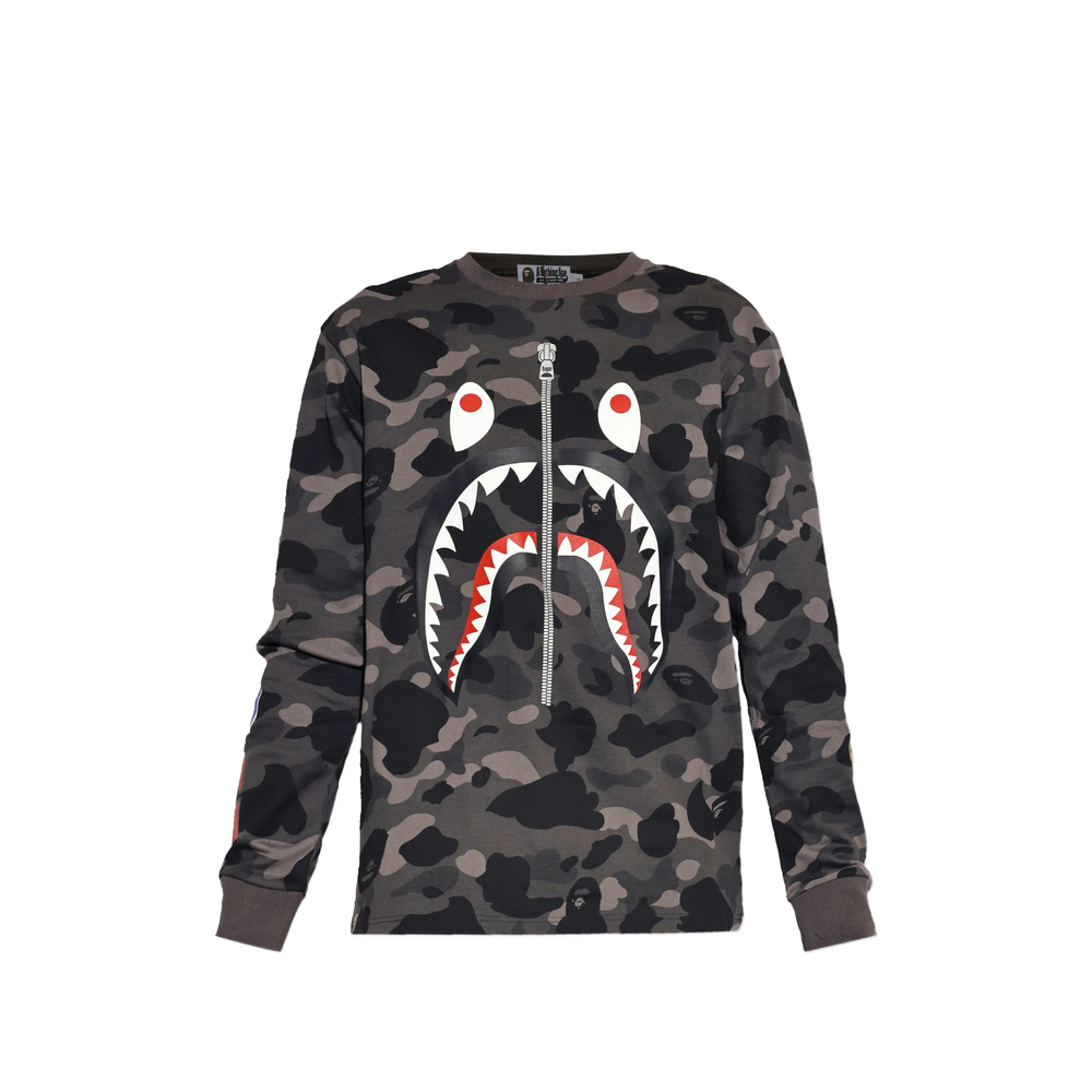 [A BATHING APE] T-shirts Long Sleeve SS26 001LTM301006M  BLACK