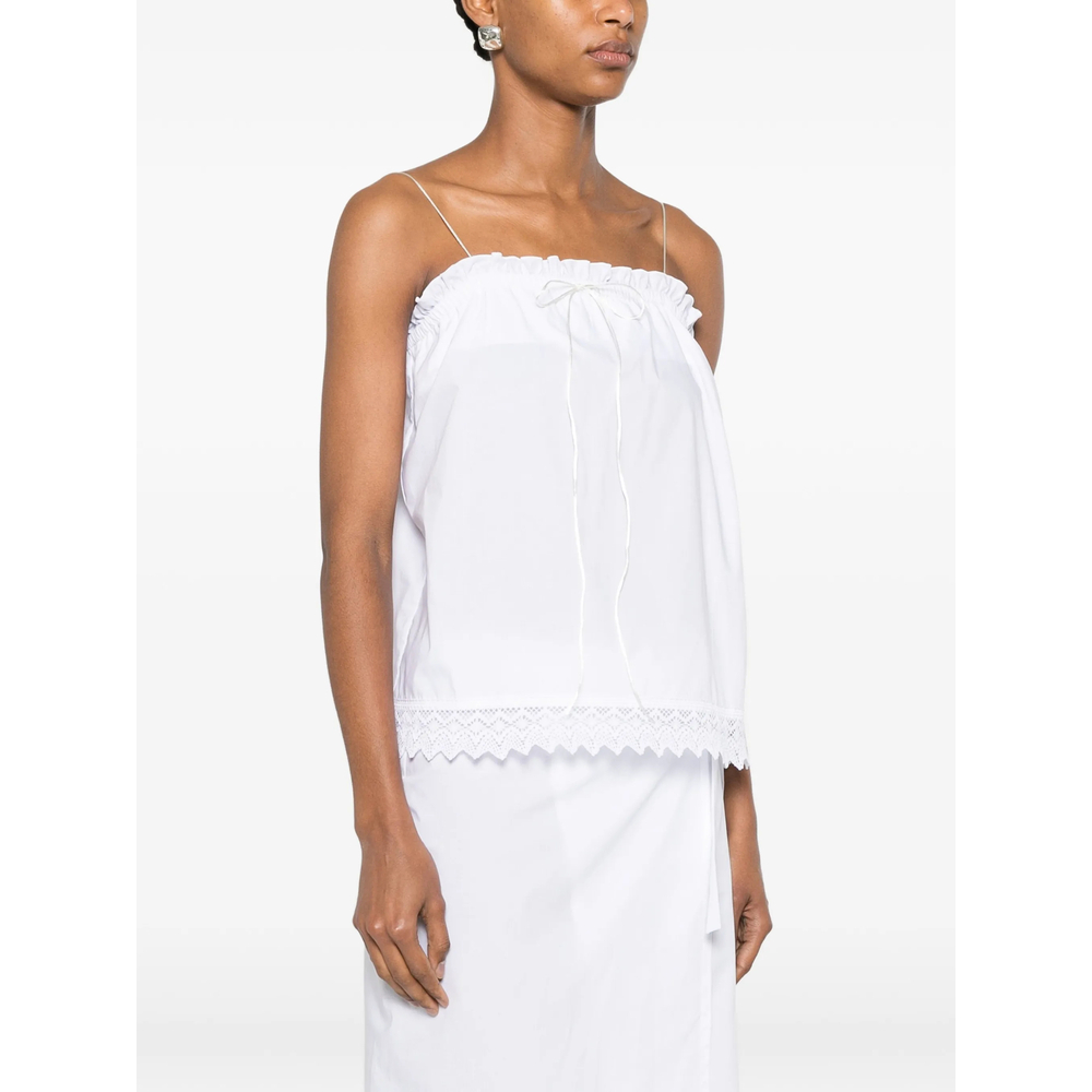 [THE NINA STUDIO] T-shirts Sleeveless SS26 N2747  WHITE