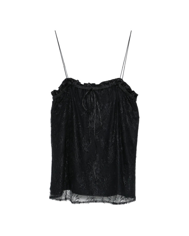[THE NINA STUDIO] T-shirts Sleeveless SS26 N2741  BLACK